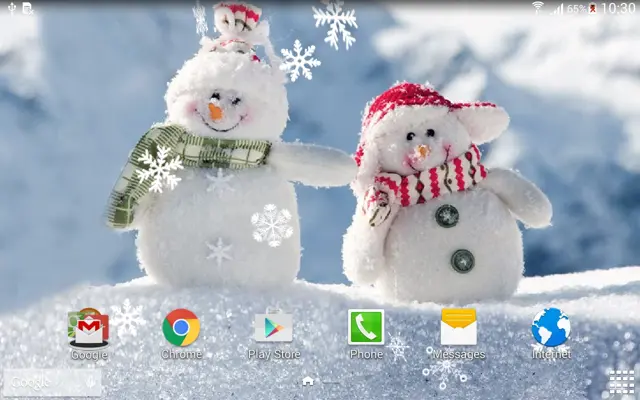 Snowman Live Wallpaper android App screenshot 0