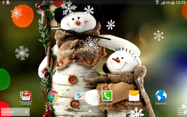 Snowman Live Wallpaper android App screenshot 1