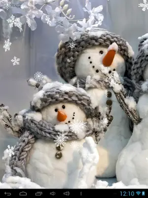 Snowman Live Wallpaper android App screenshot 2