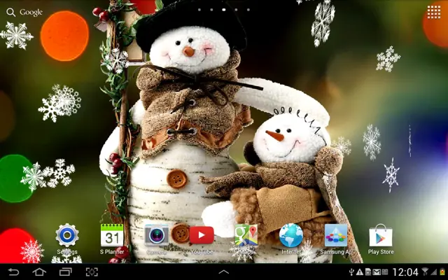 Snowman Live Wallpaper android App screenshot 3