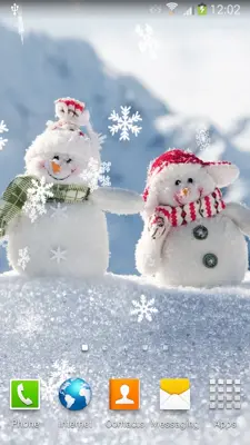 Snowman Live Wallpaper android App screenshot 4