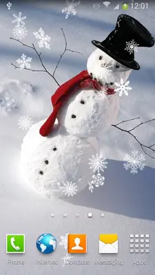 Snowman Live Wallpaper android App screenshot 5