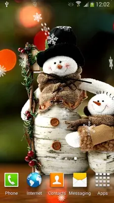 Snowman Live Wallpaper android App screenshot 6